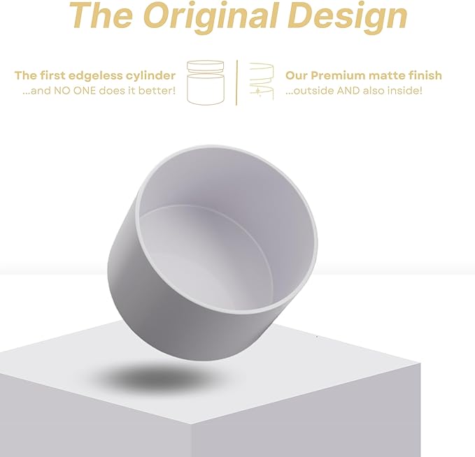 True Candle Tins for Making Candles - 24 Pack of 8 oz White Candle Containers Bulk - Empty tins with lids for Candles - Premium Metal Jars, DIY Vessels | Painted Outside and Inside | Matte White