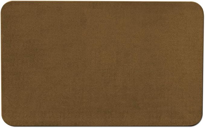 House, Home and More Skid-Resistant Carpet Indoor Area Rug Floor Mat - Bronze Gold - 4 Ft X 6 Ft - Non Slip Rubber Backing, Stain Resistant, Dog Friendly, Living Room Bedroom Kitchen Entryway