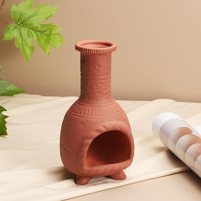 uxcell Incense Burner, Ceramic Incense Holder Santo Holder Ash Catcher with Cleaning Brush Tweezer Decorative Bowl for Meditation Stick Aromatherapy Yoga, Red