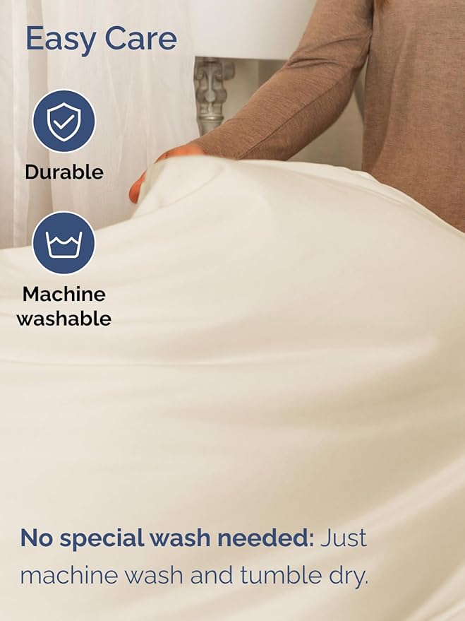 Extra Deep Twin Sheet Set - 4 Piece Breathable & Cooling Sheets - Hotel Luxury Bed Sheets Set - Easy & Secure Fit - Soft, Wrinkle Free & Comfy Sheets Set - Off White Sheet Set with Extra Deep Pockets