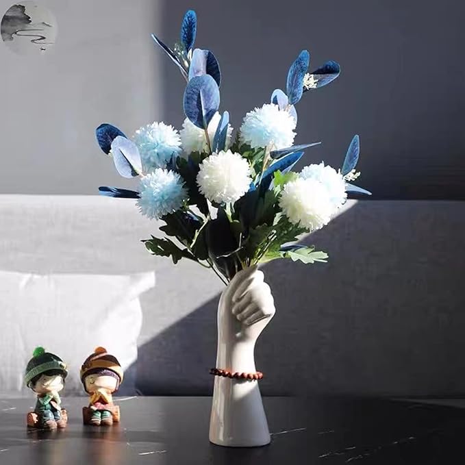 Art Arm Vase Epoxy Silicone Mold Hand Shape Flowerpot Plant Cement Concrete Plaster Silicone Mold