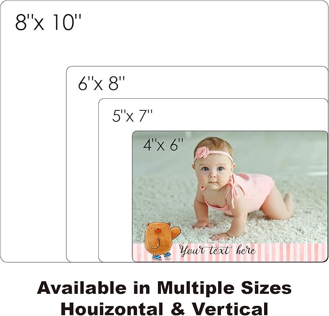 Custom Style Custom Metal Photo Prints,Customize Your own Picture Frame,Personalized Metal Picture Gift for Family and Lovers
