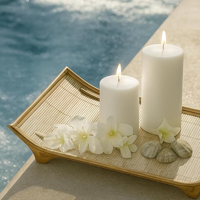 CW Studio 12 Pack 2.8x4 Inch Ivory Unscented Pillar Candles – Long 44 Hour Burn, Smokeless & Dripless – Premium Wax with Cotton Wick – Perfect for Weddings, Events, Home, Rustic & Elegant Décor