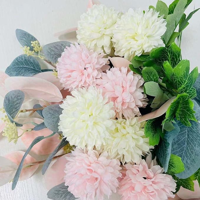 Artificial Flowers with Vase Flower Arrangements for Home Decoration