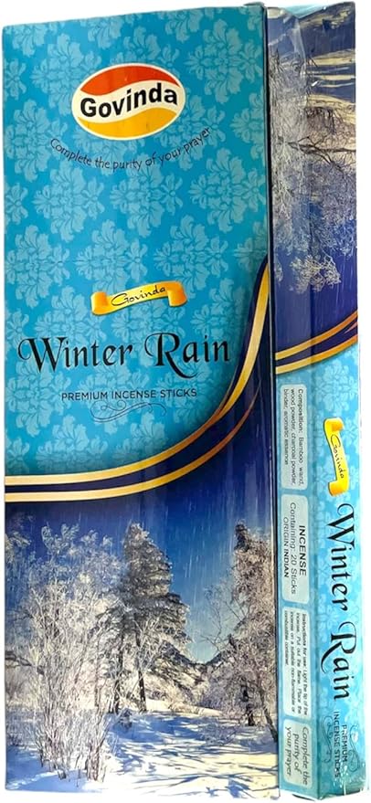 Govinda Winter Rain - 120 Masala Coated Incense Sticks