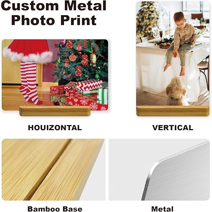 Custom Style Custom Metal Photo Prints,Customize Your own Picture Frame,Personalized Metal Picture Gift for Family and Lovers