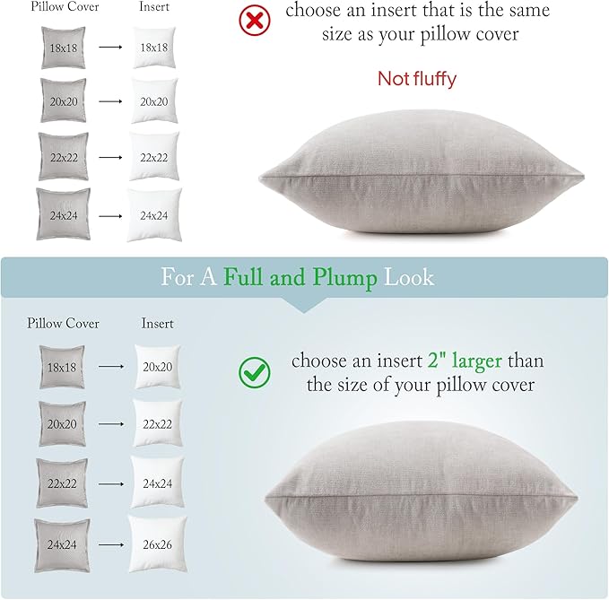puredown® Feather Down Filled 14x22 Pillow Inserts, Lumbar Pillow Inserts for Decorative Throw Pillow, Bed, Couch and Home Decor
