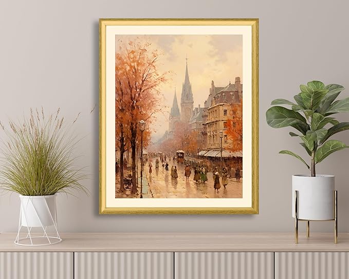 Art Shoppe Framed Print Wall Art, Vintage Wall Décor for Living Room, Bedroom, Office, High-Resolution Image on Premium Art Paper, 3/4" Frame with Plexiglass Front, Ready to Hang, 17"x21"