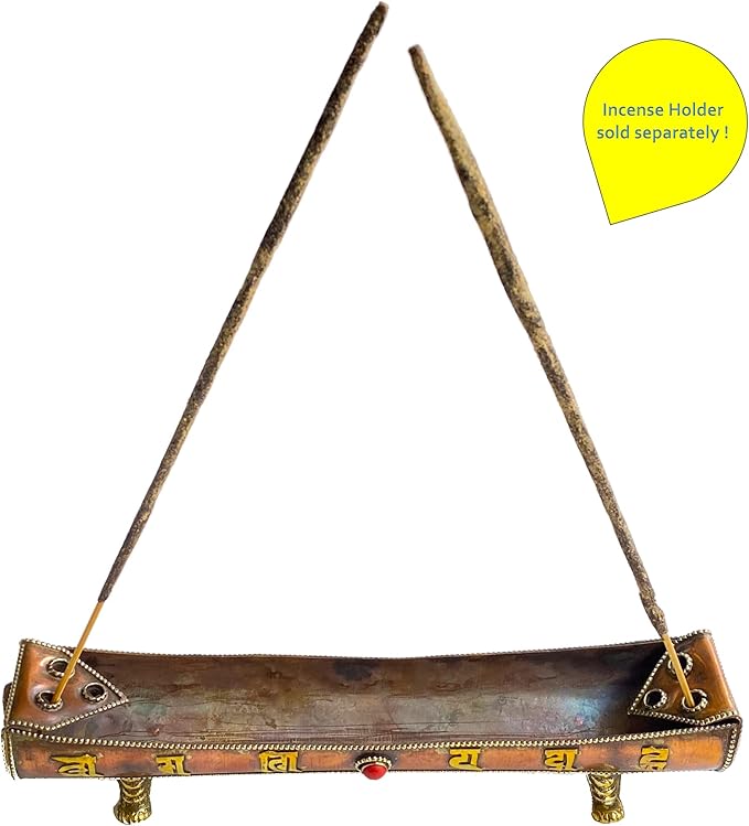 Oud Agarwood Incense Sticks - Artisan Luxury Masala Incense - Handcrafted Long-Burning (75 Minutes) Extra-Thick Sticks - Exotic Divine Scent for Home, Spirituality & Meditation - Oudh