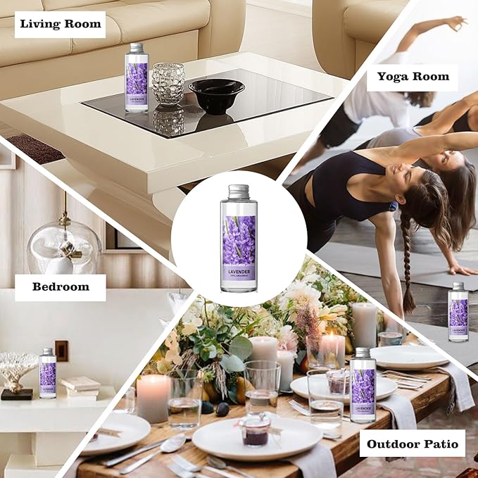 SCENTORINI Reed Diffuser Oil Refill, Lavender Diffuser Oil 6.76 Fl Oz, Natural Scented Essential Oil Refill Long Lasting Home Fragrance for Room Spa Aromatherapy Bathroom Home Decor