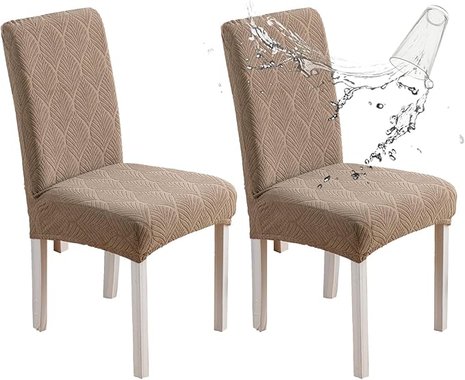 Waterproof Dining Chair Covers, Chair Covers for Dining Room, Stretch Parsons Chair Slipcover, Removable, Washable for Dining Room Kitchen Chair Protector Cover