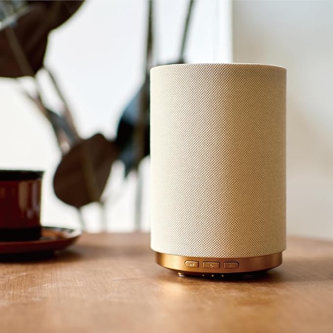 Fabric Essential Oil Diffuser, 110ml Aroma Diffuser with Night Light, 2 Mist Modes, 3 Light Settings, 4 Timer Modes, Auto Shut-Off, for Home Office Bedroom Decor