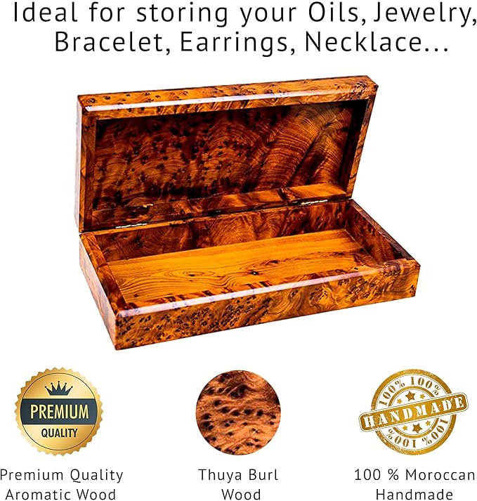Hand Carved Wooden Multipurpose Keepsake Jewelry Decorative Art Box Storage Organizer (Large wood Box,Antique) (X-Large)