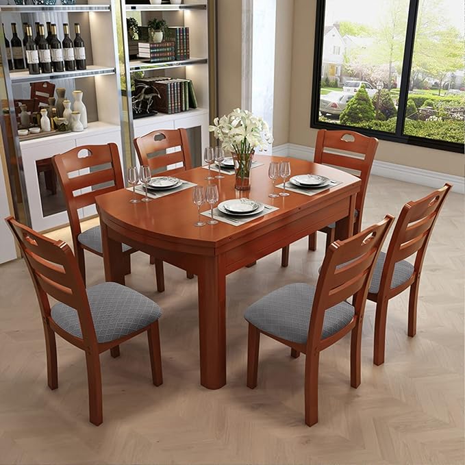 Genina Waterproof Seat Covers for Dining Room Chairs Covers Dining Chair Cover Kitchen Chair Covers (Dark Gray, 2 Pcs)