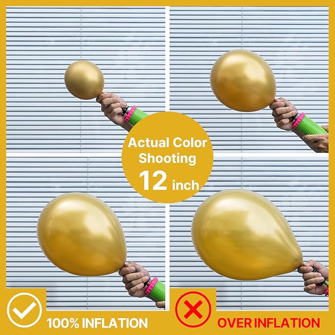 PartyWoo Metallic Gold Balloons, 85 pcs Gold Metallic Balloons Different Sizes Pack of 18 Inch 12 Inch 10 Inch 5 Inch Gold Balloons for Balloon Garland or Balloon Arch as Party Decorations, Gold-G101