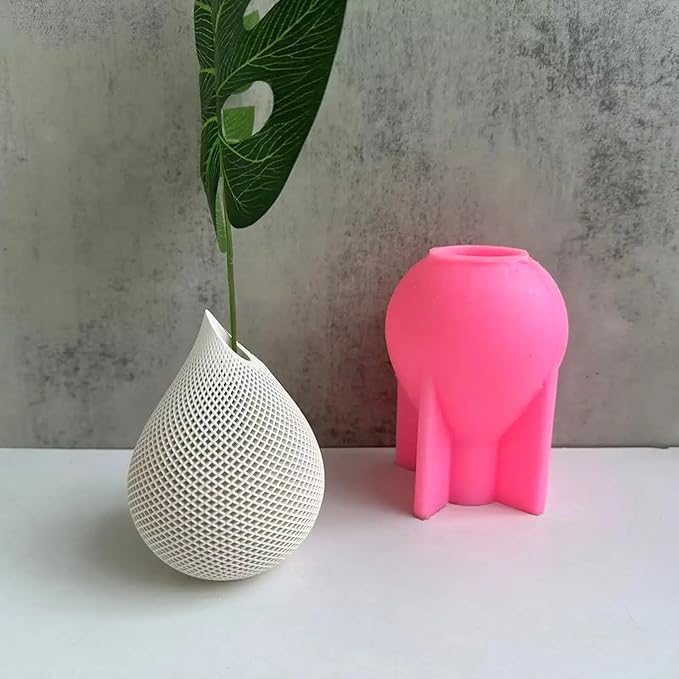 Water Drop Shape Vase Epoxy Silicone Mold Concrete Plaster Flowerpot Plant Cement Clay Mold