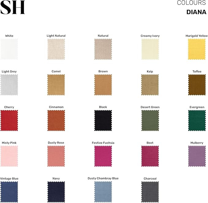 Solino Home Linen Light Natural Table Runner 72 Inches Long - 100% Pure Linen Dining Table Runner 14 x 72 Inch for Spring, Easter - Diana Medium Weight