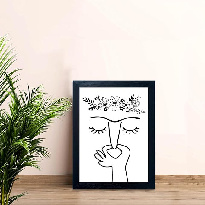 Bathroom Wall Art Funny Bathroom Wall Decor Humorous Guest Toilet Art Decor Modern Minimalistic Black and White Canvas Print Artwork