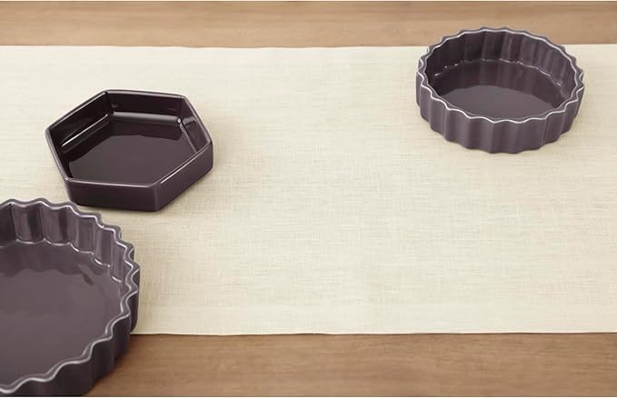 Solino Home Linen Ivory Table Runner 60 Inches - 100% Pure Linen Small Table Runner 14 x 60 Inch Ideal for Dresser and Coffee Tables - Spring, Easter - Fete
