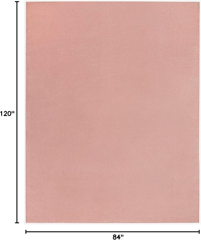 Nourison Home Essentials 7' x 10' Pink Fabric Outdoor Area Rug (7' x 10')