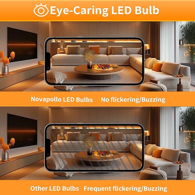 Dimmable E12 Candelabra LED Light Bulbs, CA11 60 Watt Equivalent 2700K Soft Warm White Chandelier Light Bulbs for Bedroom, 500LM 5.5W Efficient, 12-Pack
