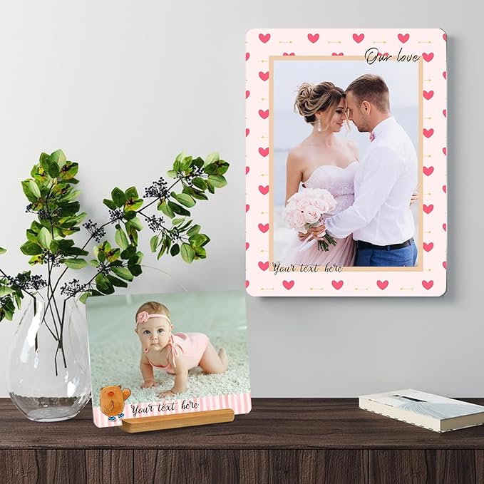 Custom Style Custom Metal Photo Prints,Customize Your own Picture Frame,Personalized Metal Picture Gift for Family and Lovers