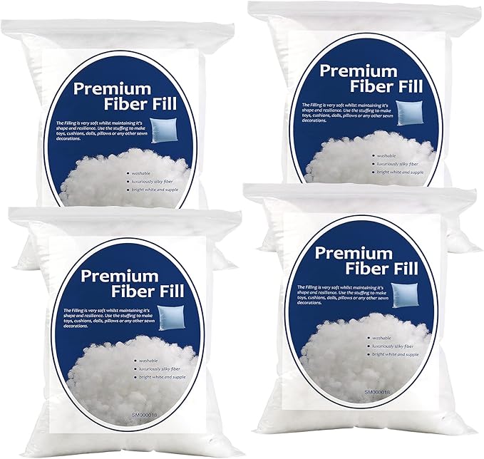 Bupete 14.1oz/400g Polyfill Stuffing for Stuffed Animals, (1.8oz~4.18lb) Poly Fil Stuffing for Crafts Crochet Stuffing,Stuffing for Crochet, Polyester Fiber Fill for Fill Fiber Animal Stuffing