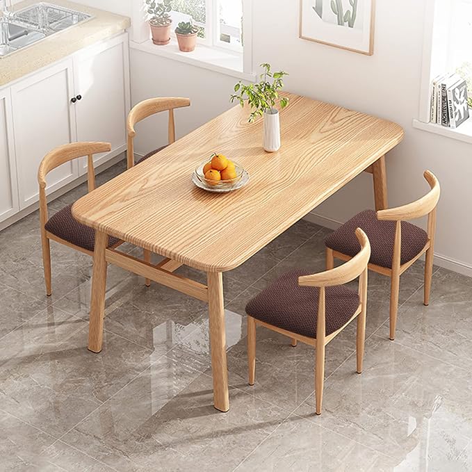 Fuloon Stretch Seat Cushion Covers 4 PCS, Washable Chair Seat Slipcover Chair Cover Dining Room for Hotel, Ceremony, Banquet Wedding Party (Chocolate, 4)