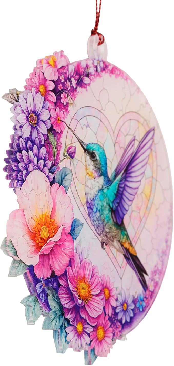 Christmas Ornaments - Hummingbird Christmas Ornament - Hummingbird Gifts for Women - Bird Ornaments for Christmas Tree - Hanging Decor for Xmas Tree - Christmas Ornament 2025 - Gift Exchange