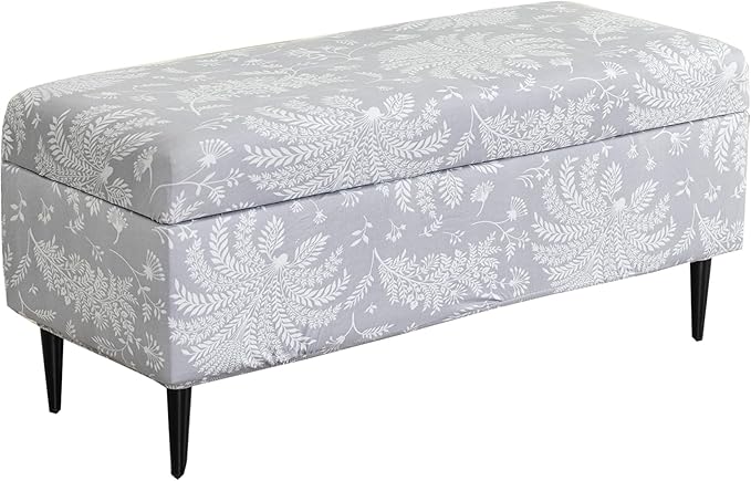 CRFATOP Printed Rectangle Ottoman Stool Cover Stretch Folding Storage Footstool Bench Slipcovers Upholstered Foot Chest Chair Covers Washable Entryway Furniture Protector with Elastic Bands,S,03