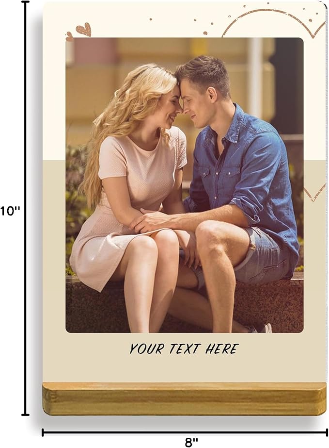 Custom Style Custom Couple Picture frames Metal Photo Prints,Customize Your own Picture Frame,Personalized Metal Picture Gift for Family and Lovers