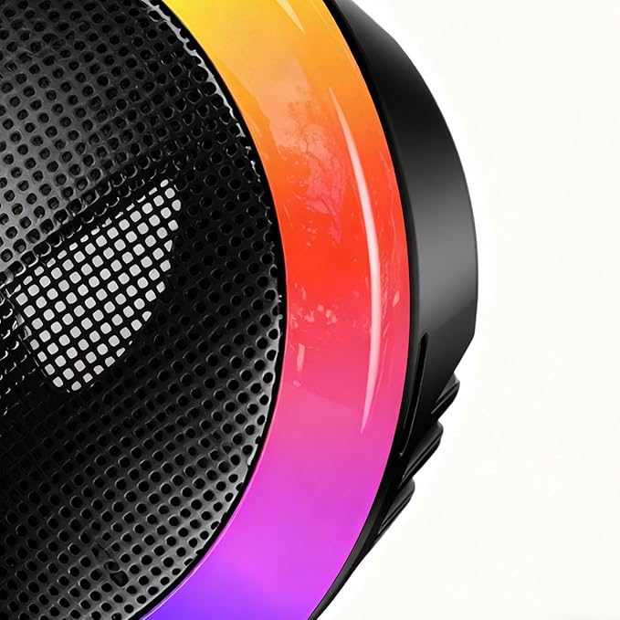 RGB Lights - Led Sound Activated Ambient Lighting, Full Color Music, Pulsing Lights for Dj, Stereo, Desktop, Car, Party, Home, Camping, Outdoor, Theater, 2.76x2.36x3.15 Inches
