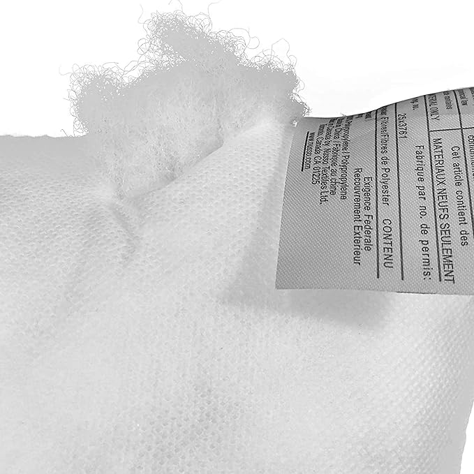 Hometex Throw Pillow Insert Polyester Filled Standard Cover (Custom Size)