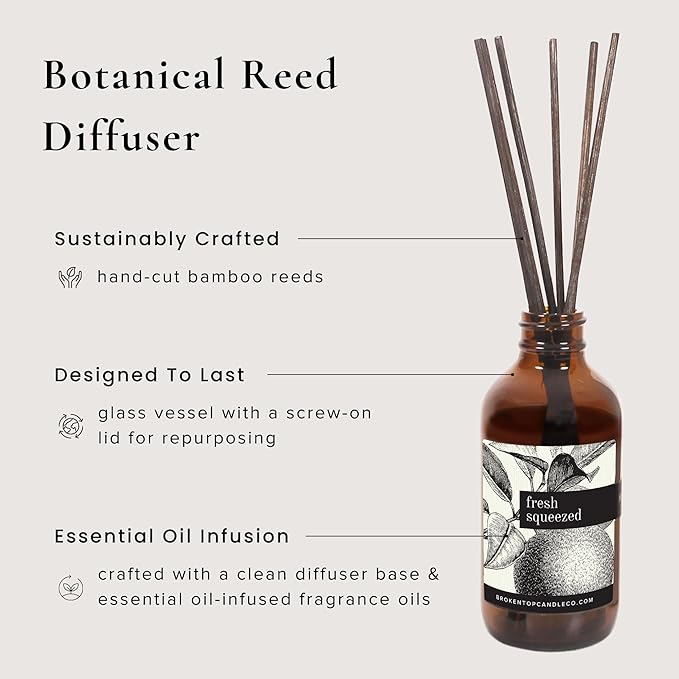 BROKEN TOP Natural Reed Diffuser Set (Fresh Squeezed)