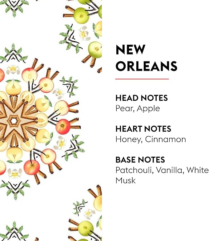 MAISON BERGER New Orleans Fragrance Oil Refill - 1 Liter (33.8 Fluid Ounces) for Lampe Berger - Pear, Apple, Honey & Vanilla Scent - Luxury Home Air Freshener - Long-Lasting Premium Diffuser Oil