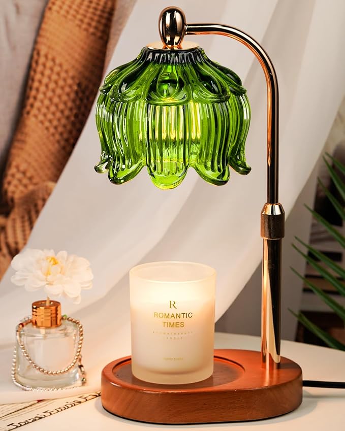 Candle Warmer Lamp with Timer Dimmable, Adjustable Height, Birthday Gifts for Women Mom, House Warming Gifts New Home Room Decor, Christmas Gifts,Wax Warmer Lamp for Jar Candles with 2 Bulbs