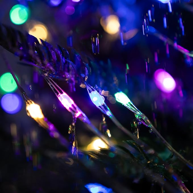 Fairy Lights Plug in,400FT 1200LEDs Waterproof Led String Lights,8 Modes Remote Twinkle Light for Outdoor Indoor Christmas Wedding Birthday Garden Party Decorations,Silver Wire,Multicolor