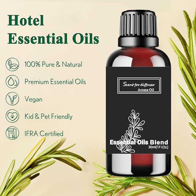 Wandering Breeze Essential Oil Inspired by W Hotel for Diffusers, Pure Hotel Diffuser Oil, Sandalwood, Cedarwood and Musk, Home Luxury & Hotel Scent - 30ML