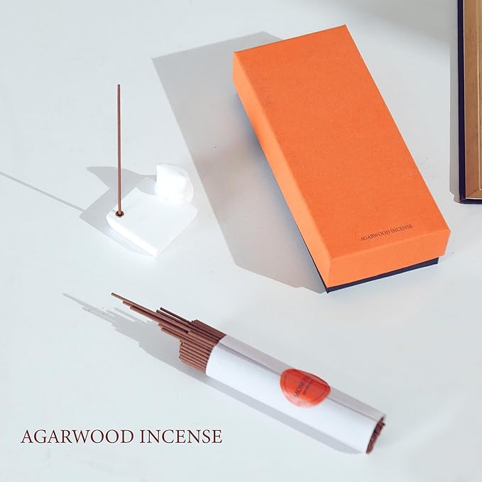 Agarwood Incense Sticks – 120 Natural Incense Sticks for Meditation and Spiritual Use, Suitable for Home