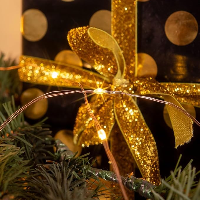 328FT Long Warm White Plug in Fairy Lights 1000 LED Waterproof Copper Wire String Lights with Remote for Christmas Tree Bedroom Porch Patio Garden Wedding Party