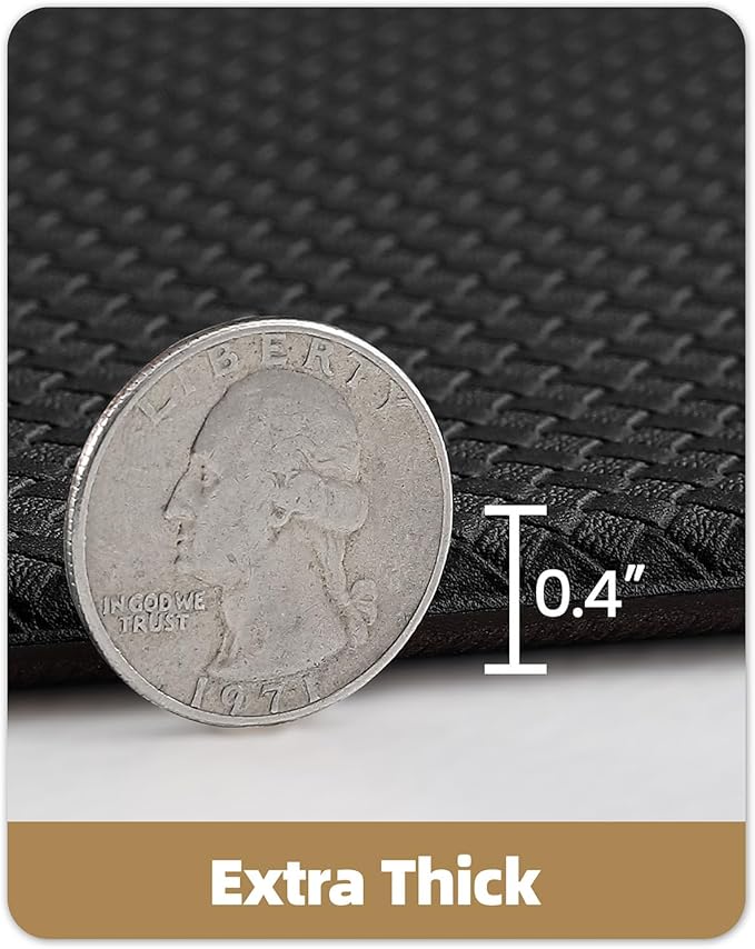 Color&Geometry Anti Fatigue Cushion Kitchen Mat for Floor -24"x59",Wide,Easy Clean, Water & Oil Proof, Anti Slip, Foam Rubber Runner Rug for Front Sink Comfort Standing,Black