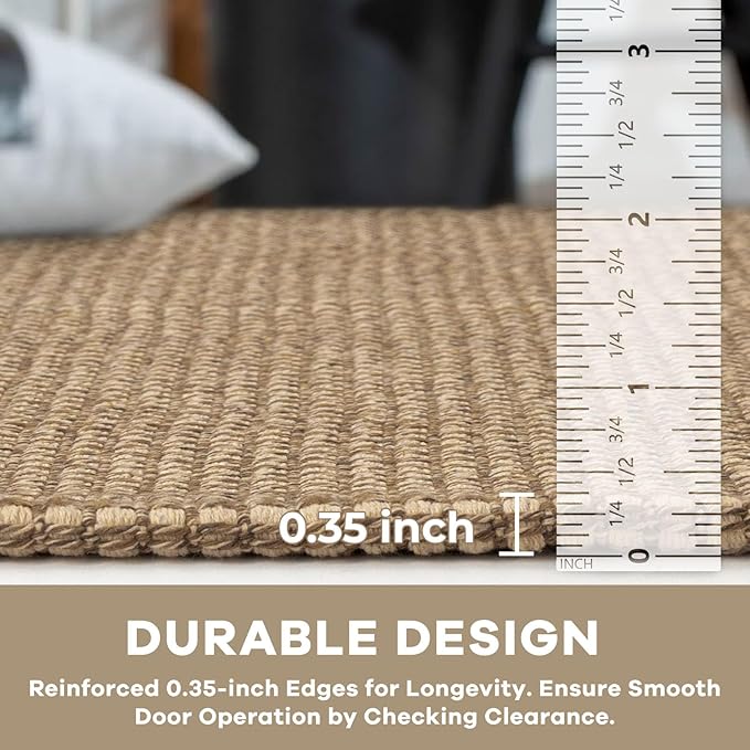 KOZYFLY Boho Runners for Hallways 2x8 ft Washable Kitchen Runner Non Slip Rubber Backed Hall Runners Cotton Entryway Runner Rugs Floor Carpet for Indoor Backdoor Bedroom Kitchen, Tan/Orange/Brown