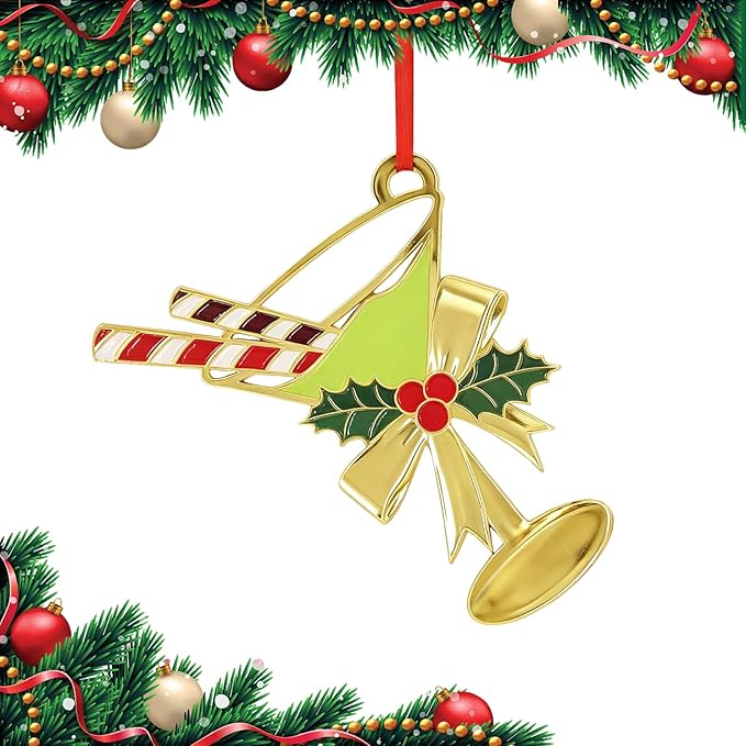 Mojito Christmas Ornaments 2025 for Holiday Party Decor, Metal Ornament for Home, Xmas Gift Cute Tree Decorations