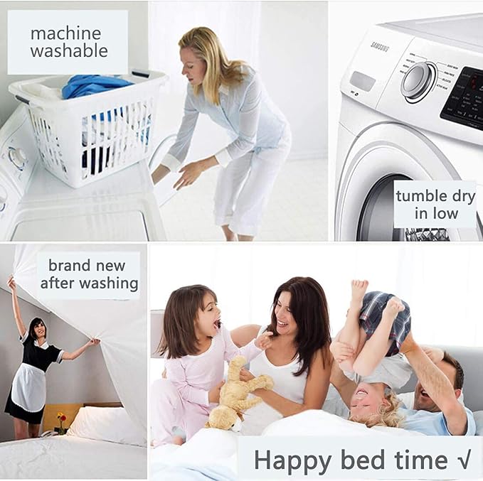 EASELAND King Size Down Alternative Comforter - Quilted Duvet Insert for All Seasons, Soft Lightweight with Corner Tabs, Summer Winter Warm Bedding, Lavender 90x102 Inches