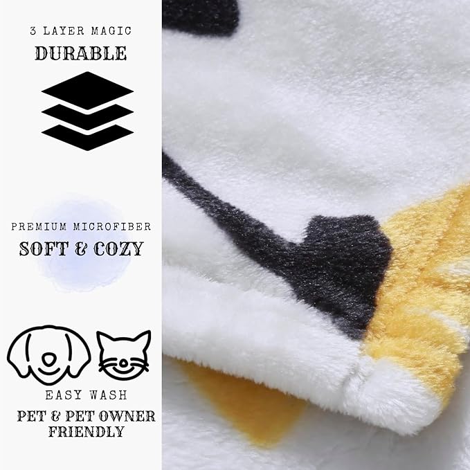 DaDa Bedding Floral Fleece Throw Blanket - Soft Faux Mink Flannel with Yellow Orange Tulips on Grey - Cozy & Elegant Home Decor - 63" x 90"