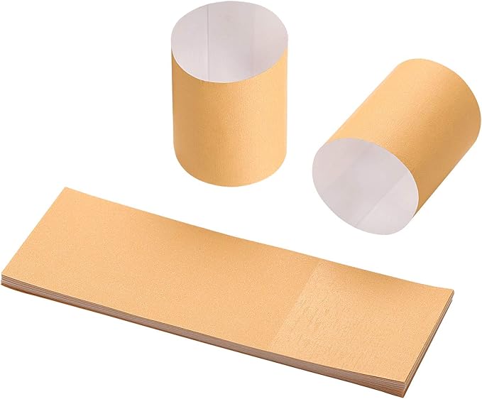 Gmark Paper Napkin Band Box of 2500, Paper Napkin Rings self Adhesive (Biege) GM1105