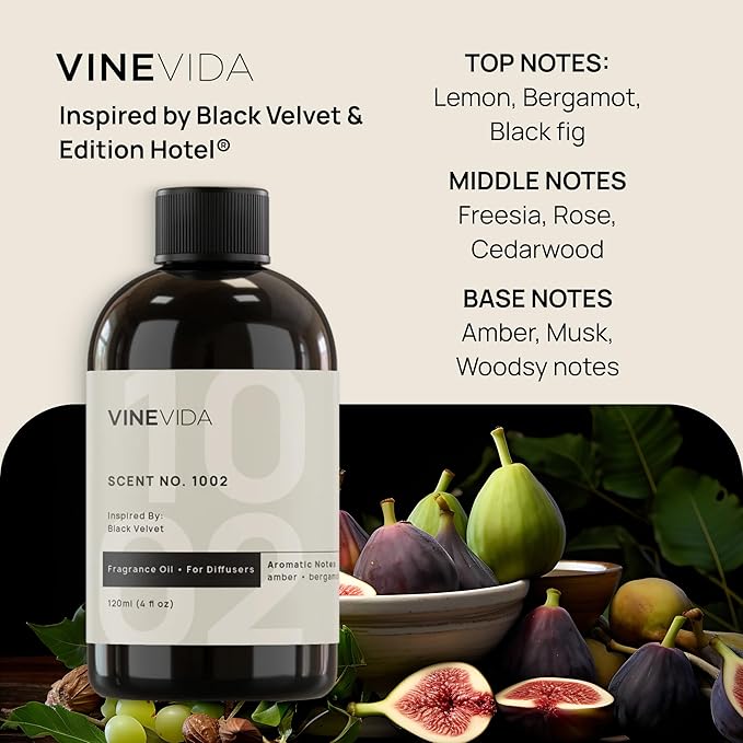 VINEVIDA (128oz) Hotel Fragrance Collection Diffuser Oil - Home Scents Inspired by Edition Hotel - Cold Air Essential Oil No.1002