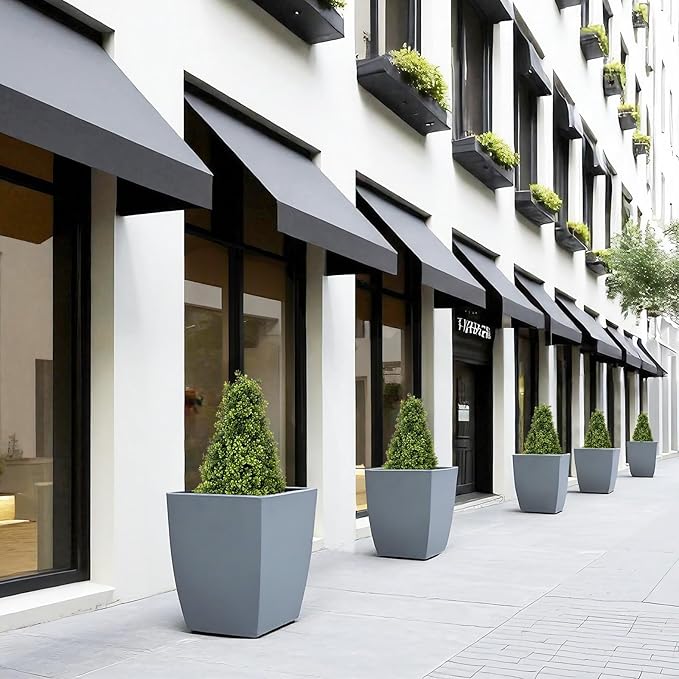 2.5ft Artificial Boxwood Topiary Trees, 30'' UV Resistant Faux Plants for Outdoor Planter, Front Porch Decor, Set of 2