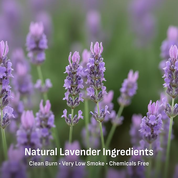 M.Y.T Lavender Incense Sticks Natural – 100% Natural, Long-Lasting, Low Smoke – Aromatherapy for Relaxation, Meditation & Sleep – Calming Floral Scent – 60 Sticks