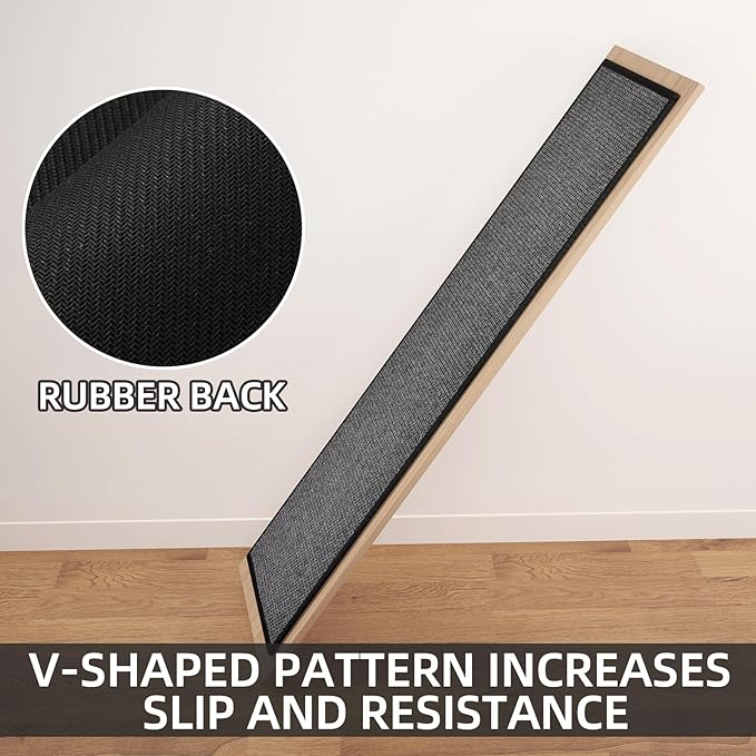 Kitchen Mat 1 PCS, Cushioned Non Slip Rugs for Kitchen Floor, Absorbent Runner Comfort Standing Mats Washable for Kitchen, Office, Home, 17.3"x30" (Black)